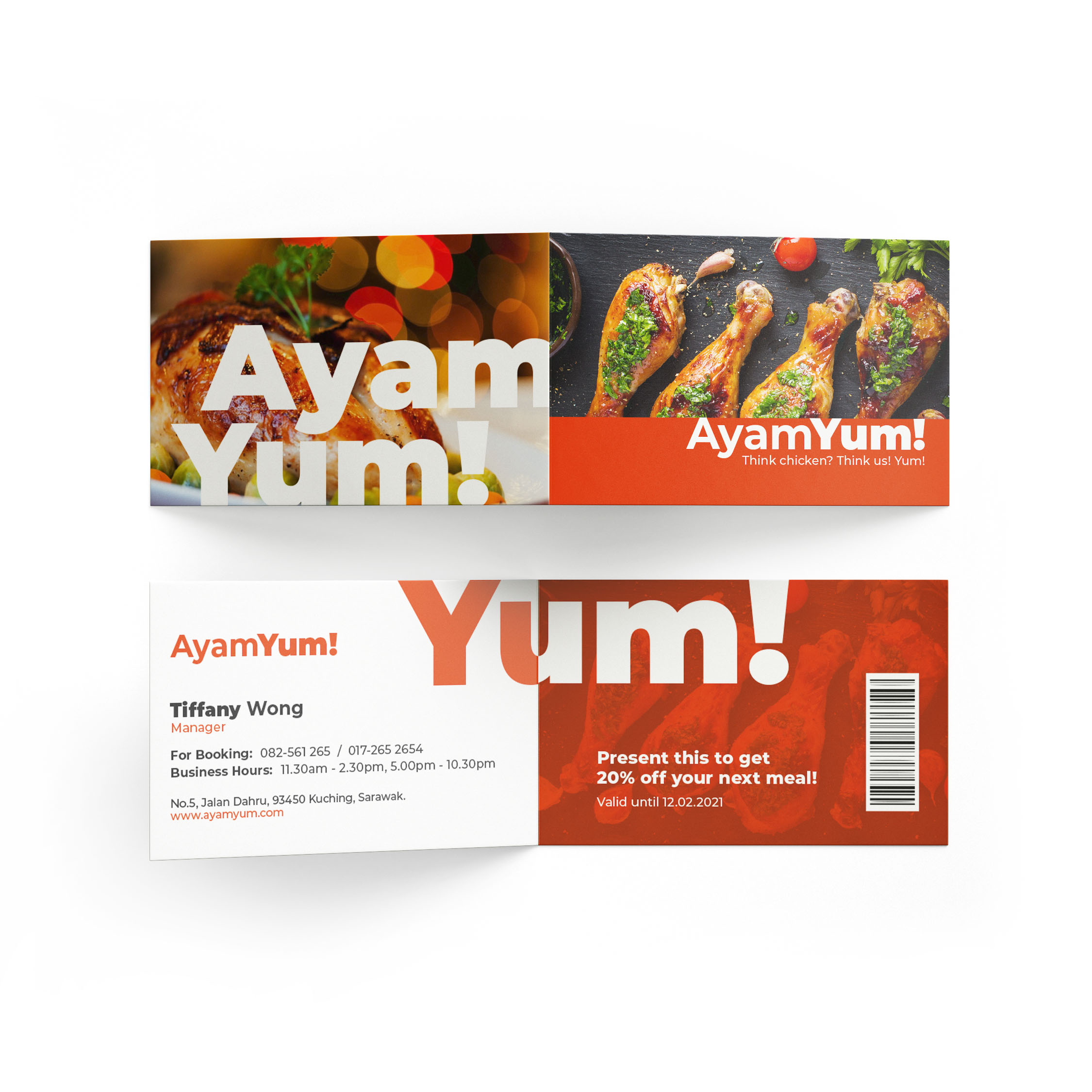 Folded Business Card - Coupon 3